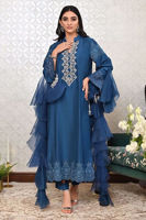 Picture of Seychelles Blue Raw Silk